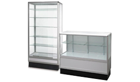 Aluminum Glass Display Case and Counters