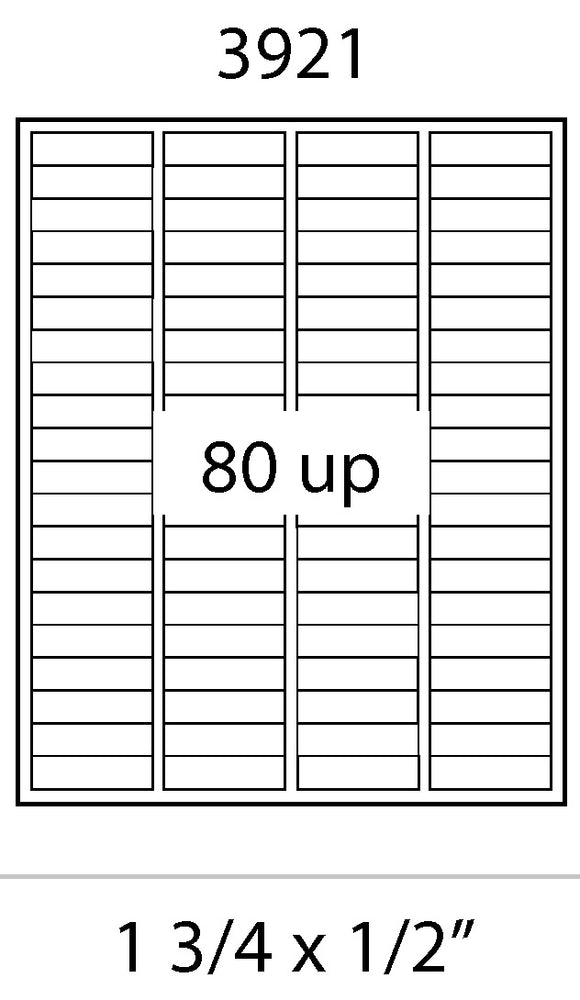 1284 Address Label Laser Labels - 1-3/4 x 1/2 Return Address Labels – Amos & Simpson