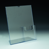 Acrylic Brochure Holder - 8 1/2 x 11" Display with Trifold Brochure Holder