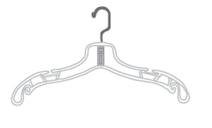 14" Heavyweight Dress Hanger - 670